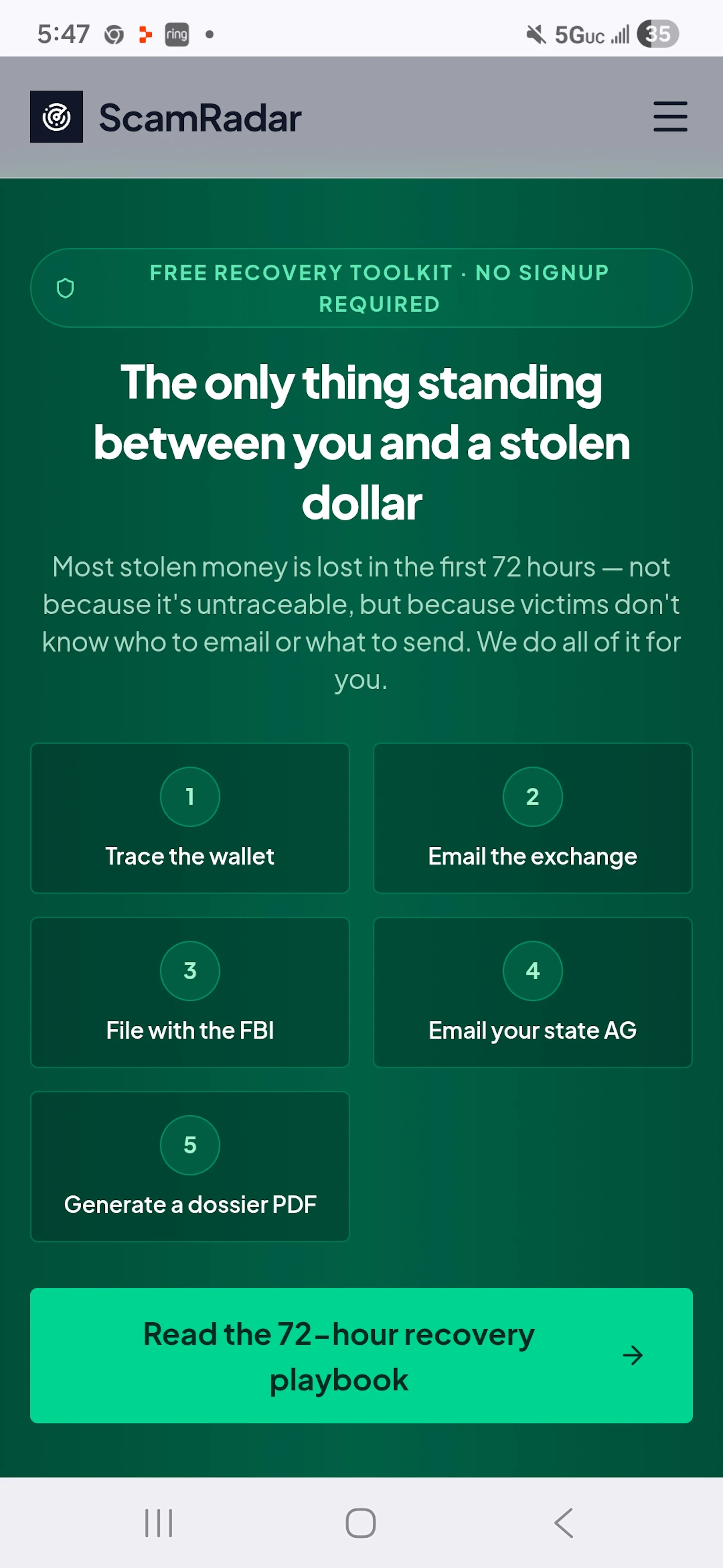 ScamRadar screenshot 4