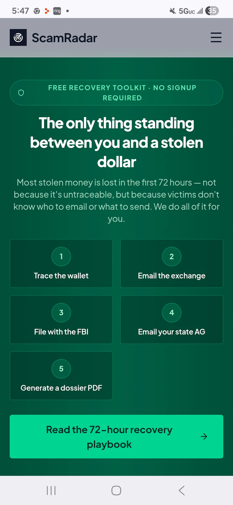 ScamRadar screenshot 4
