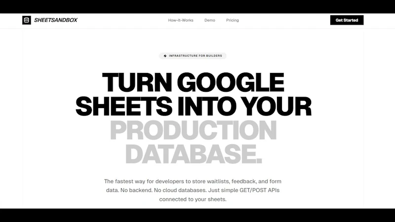 SheetSandbox 2.0 screenshot 1 (video preview)