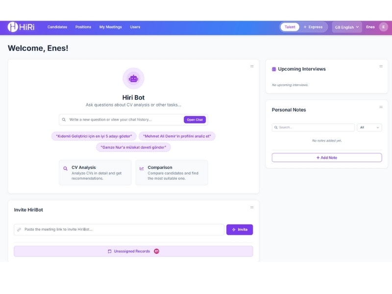 HiRi.ai - Screenshot 2 showing product features and functionality