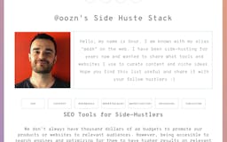 @oozn's side-hustle stack media 2