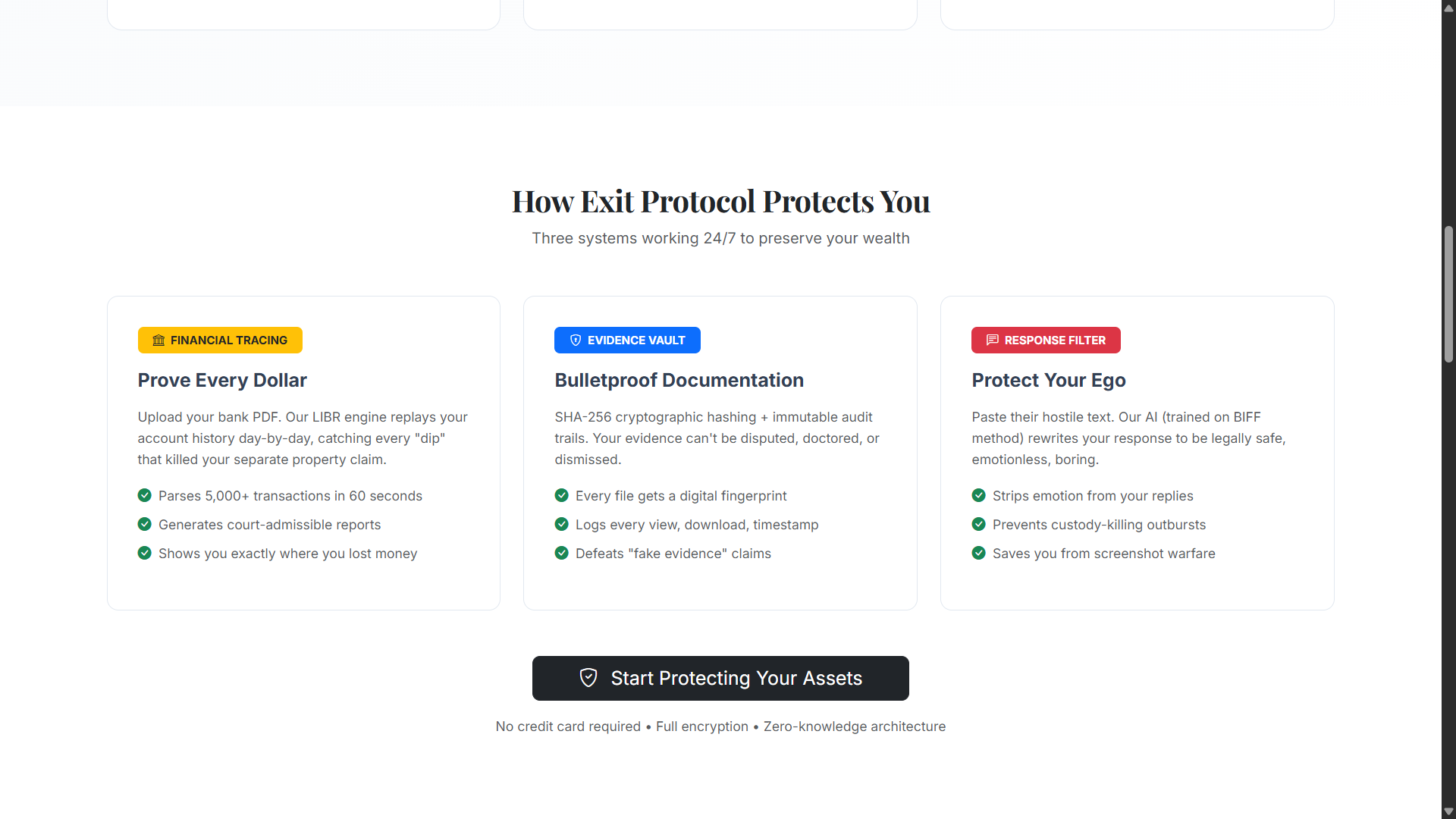 Exit Protocol - Screenshot 2 showing product features and functionality