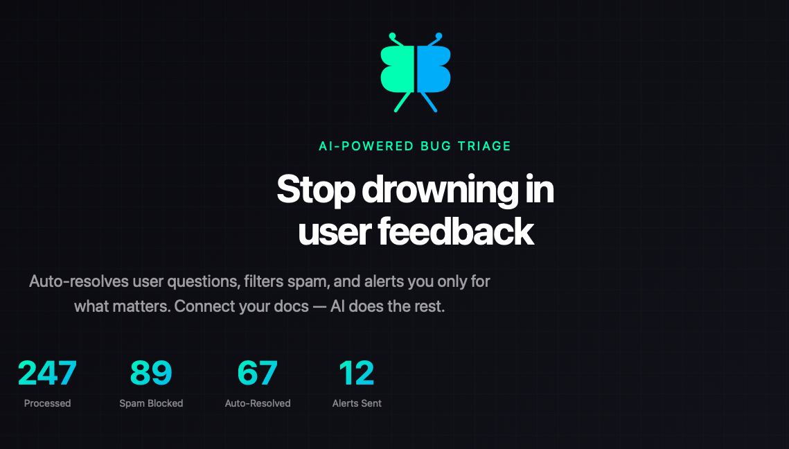 BugBrain - Screenshot 2 showing product features and functionality