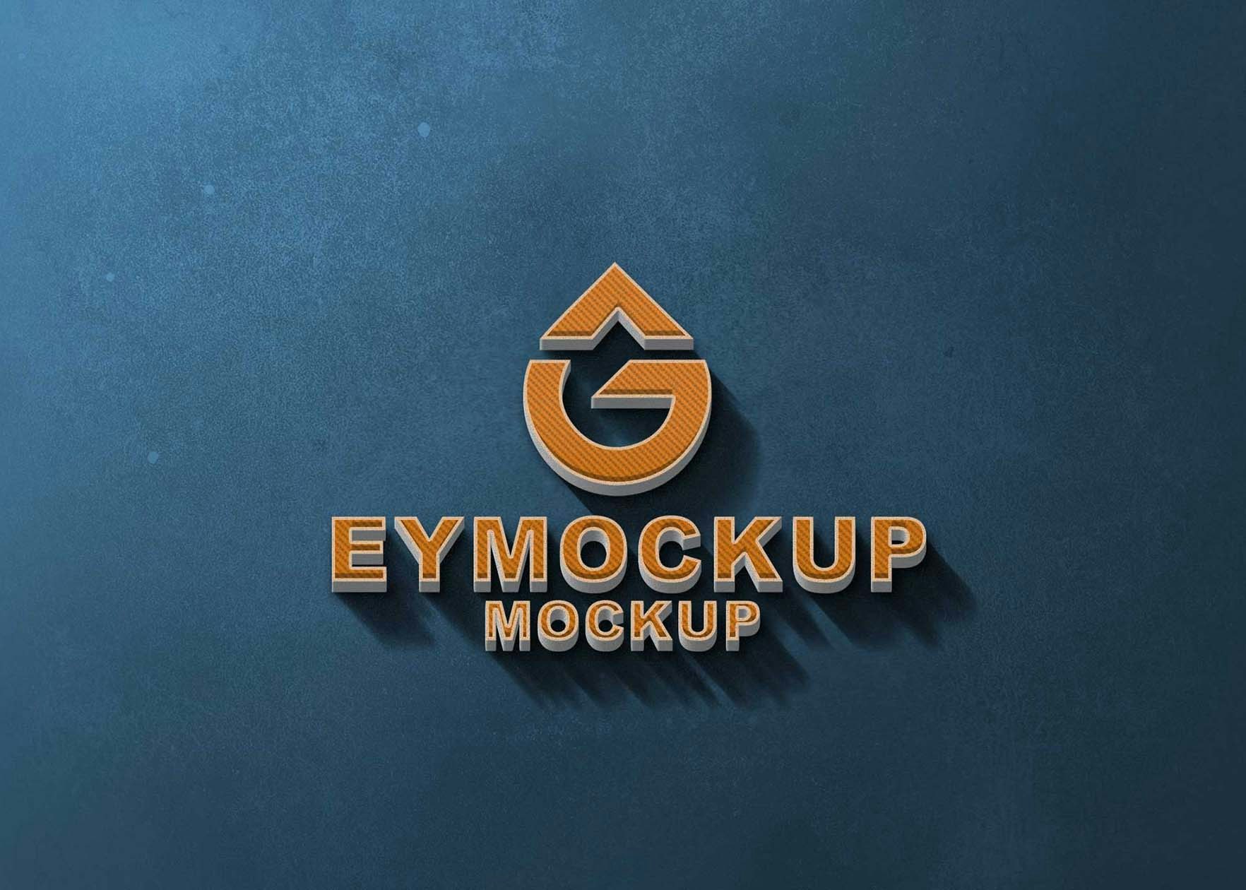 Free 3D Logo Mockup Collection gallery image