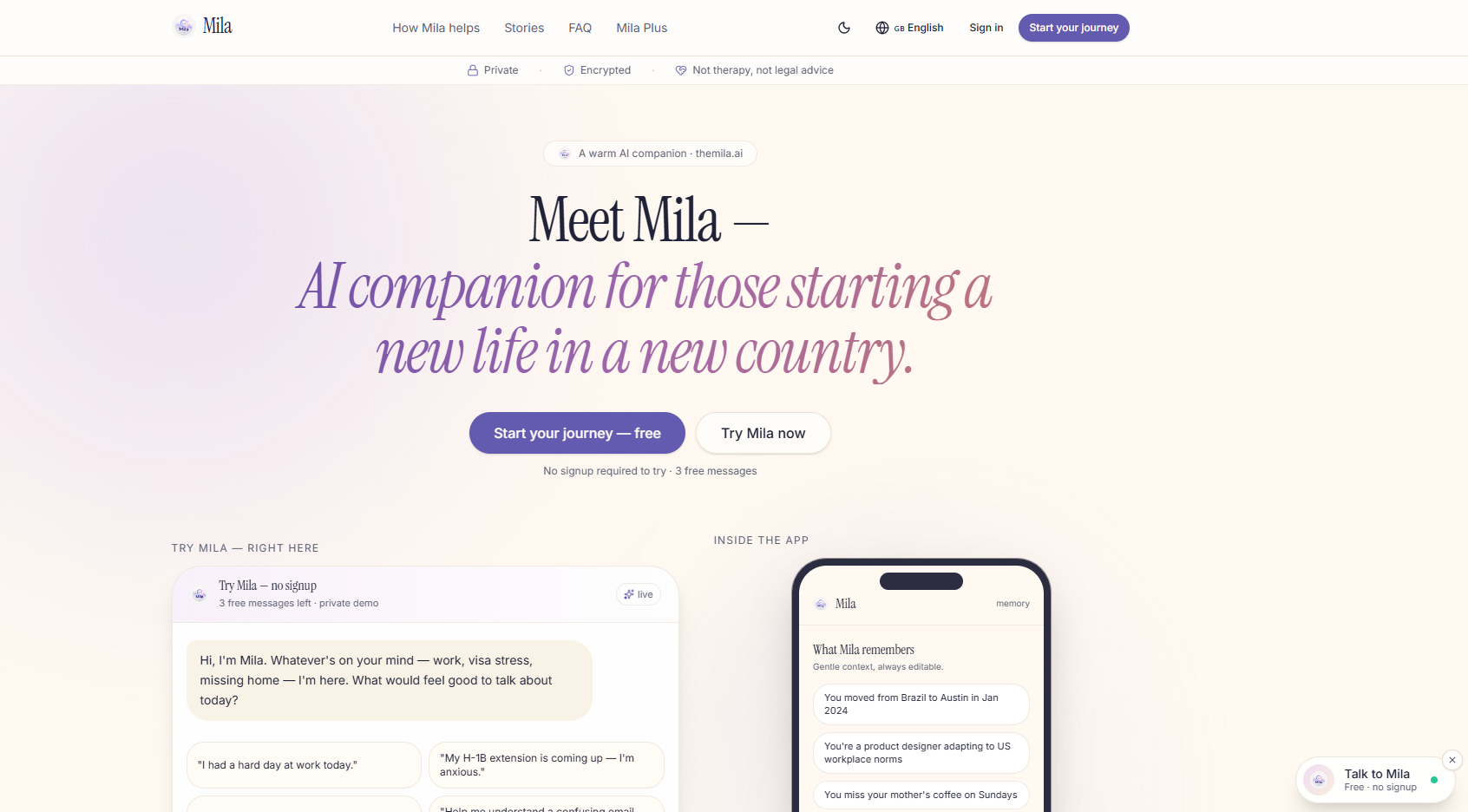 Mila AI Companion gallery image