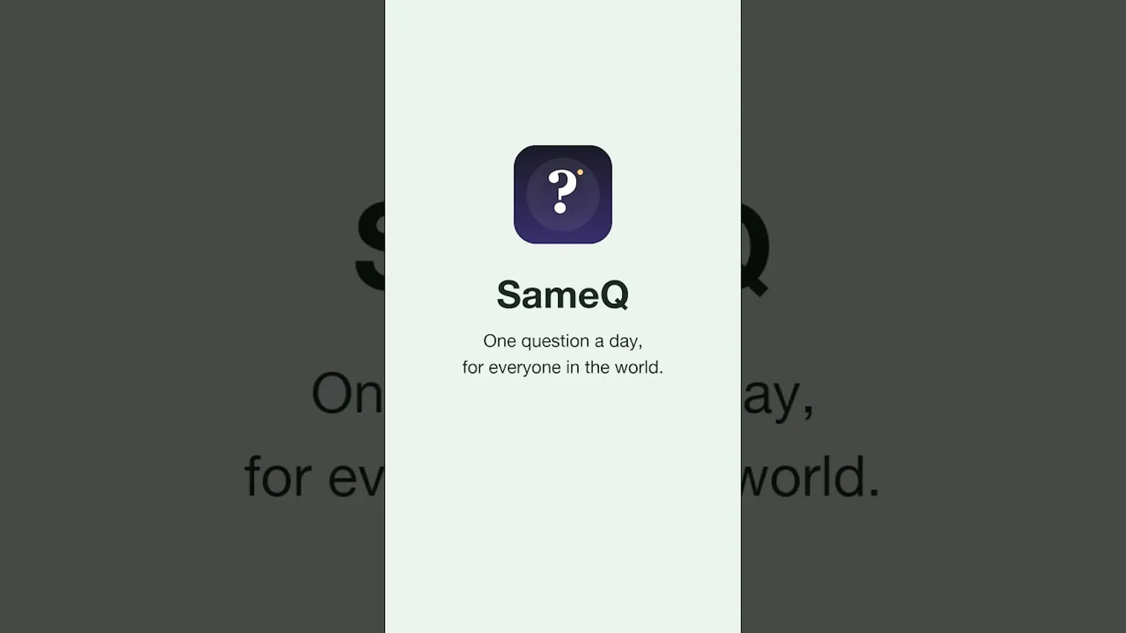 SameQ screenshot 1 (video preview)