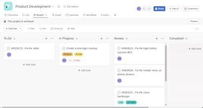 Free Asana Ticketing System — Bot gallery image