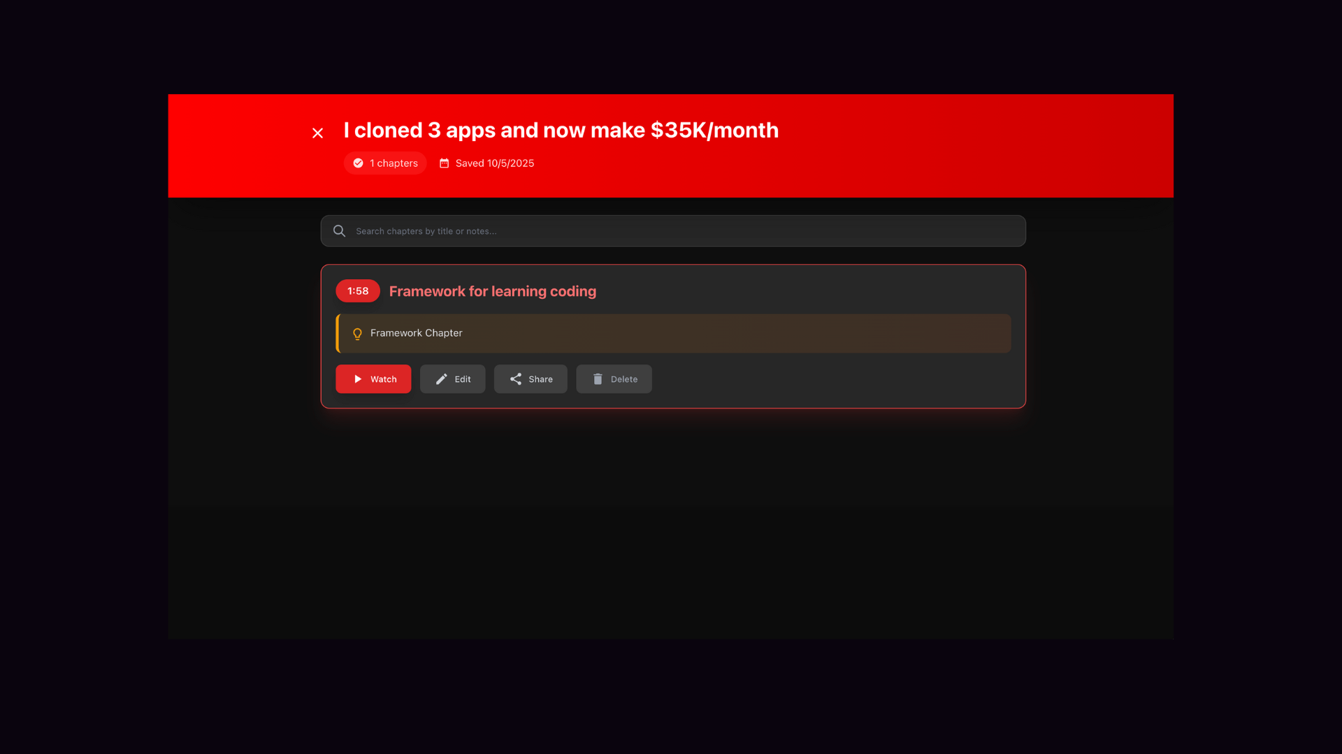 YouTube Bölüm Tasarrufu - Video bölümlerini kaydedin, notlar ekleyin ve paylaşın medya 2
