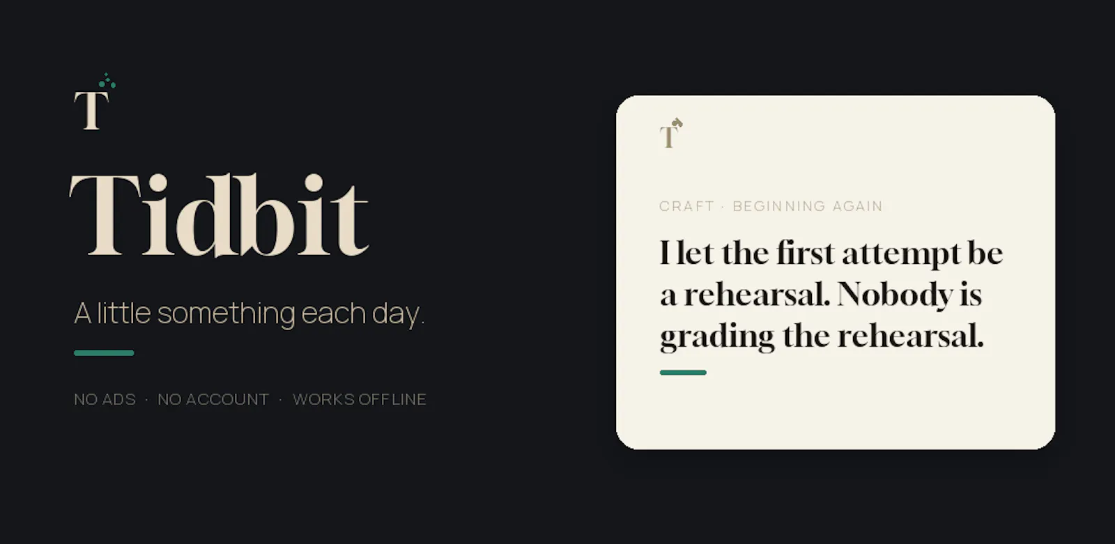 Tidbit — a little something each day screenshot 1