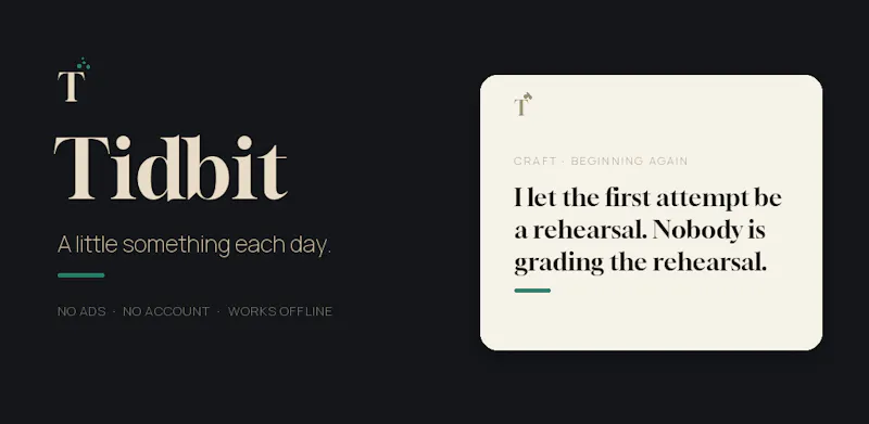 Tidbit — a little something each day screenshot 1