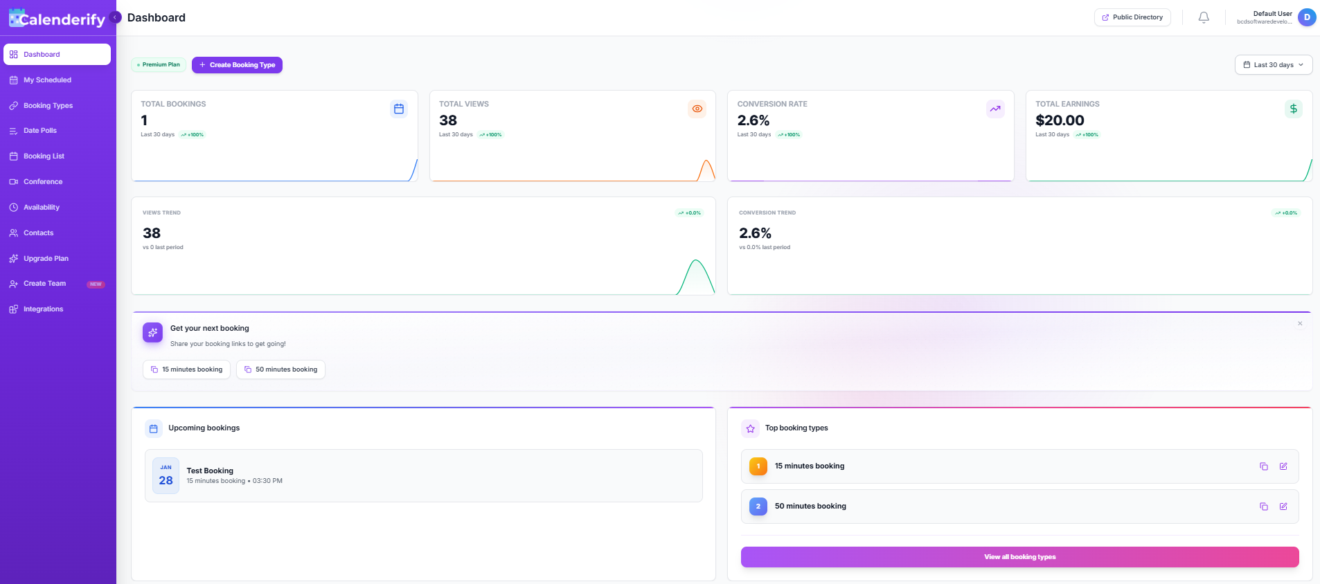 Calenderify - Main product screenshot demonstrating key features and user interface