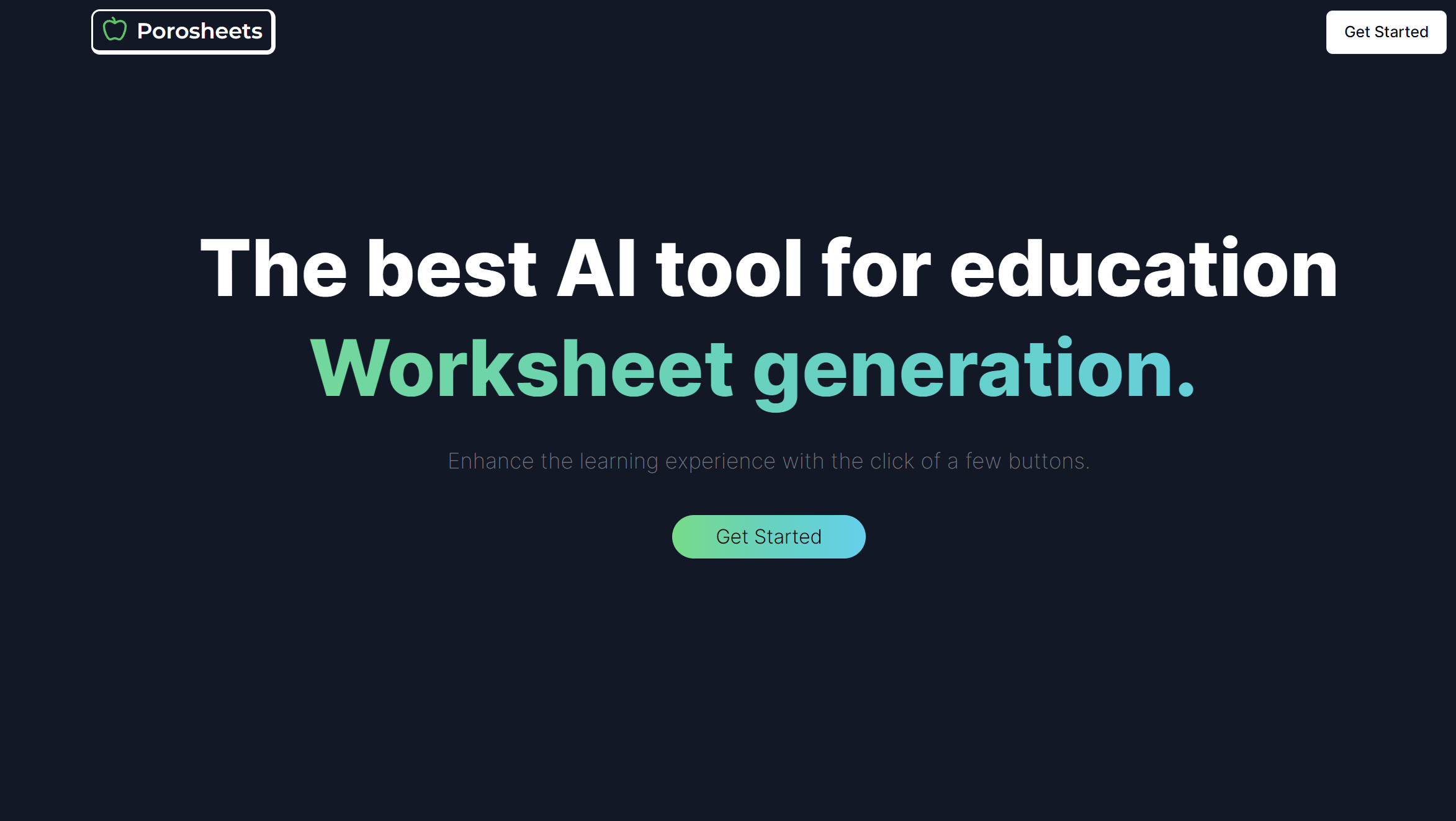 startuptile Porosheets-An AI tool to help teachers generate lesson material