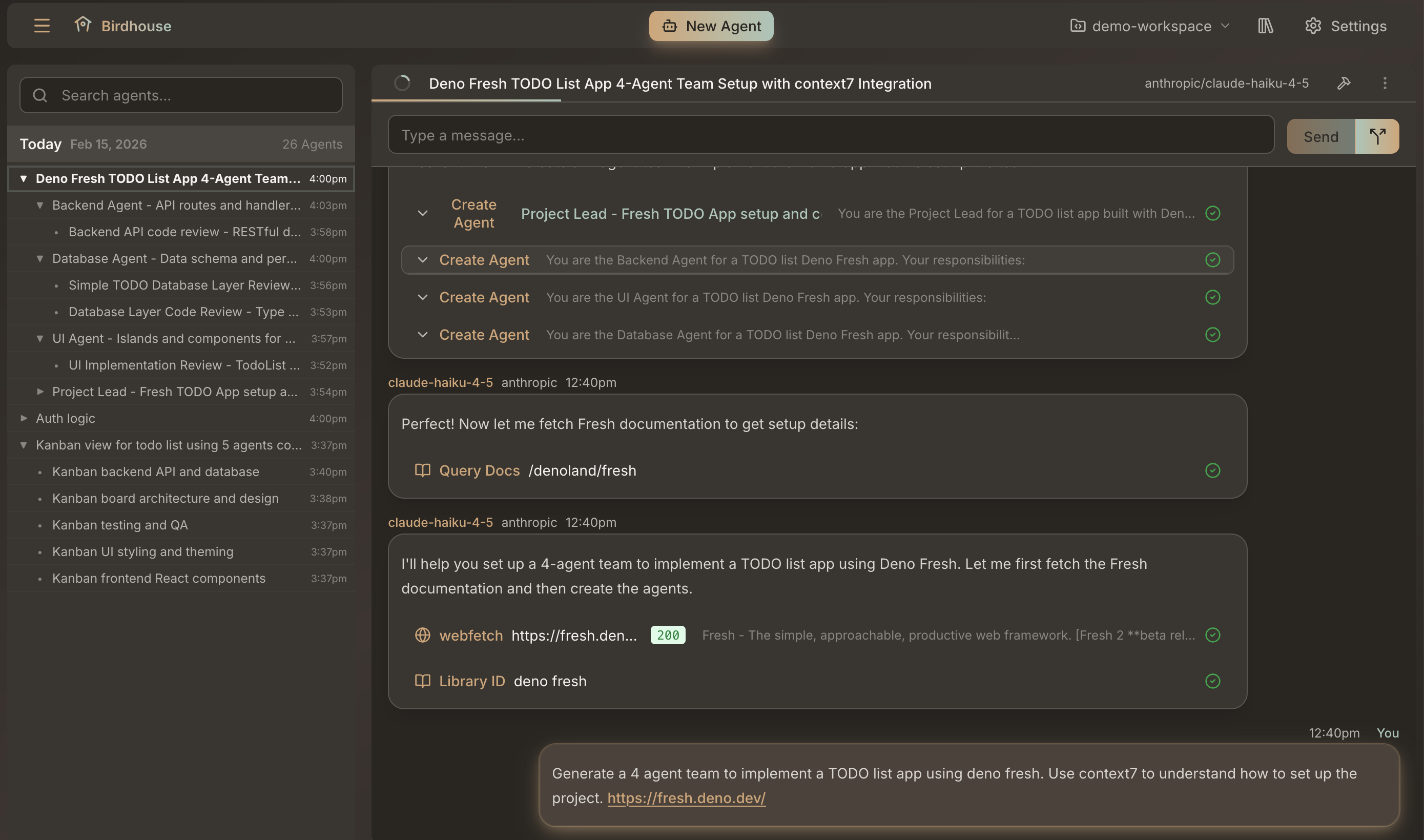 Birdhouse - Screenshot 2 showing product features and functionality