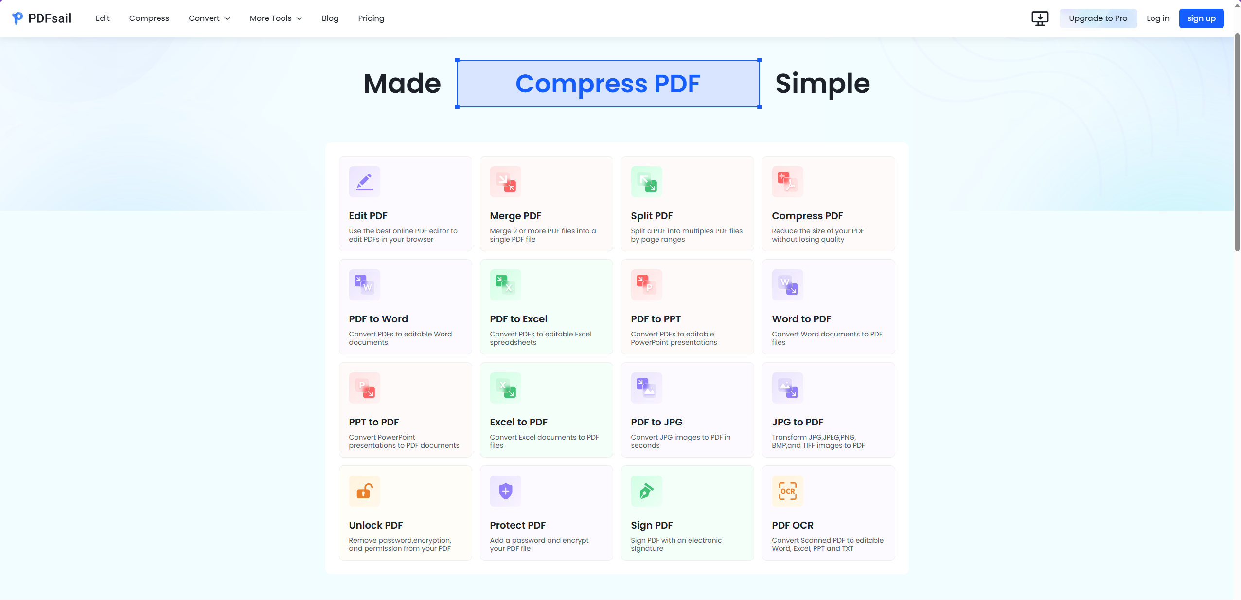 PDFSAIL - PDFSAIL은 PDF 파일 작업을위한 온라인 서비스입니다. 미디어 1