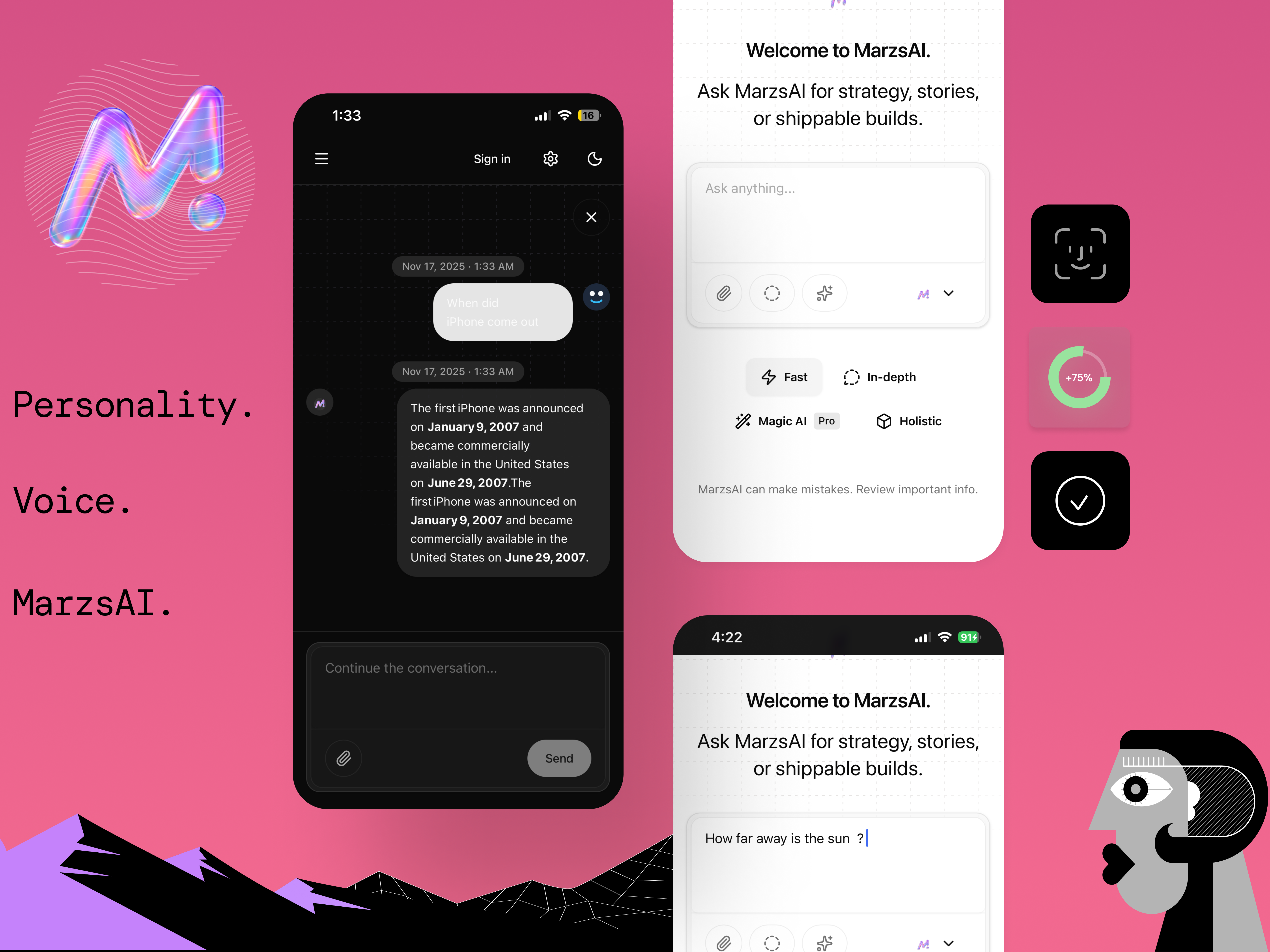 MarzsAi V2 - Screenshot 2 showing product features and functionality