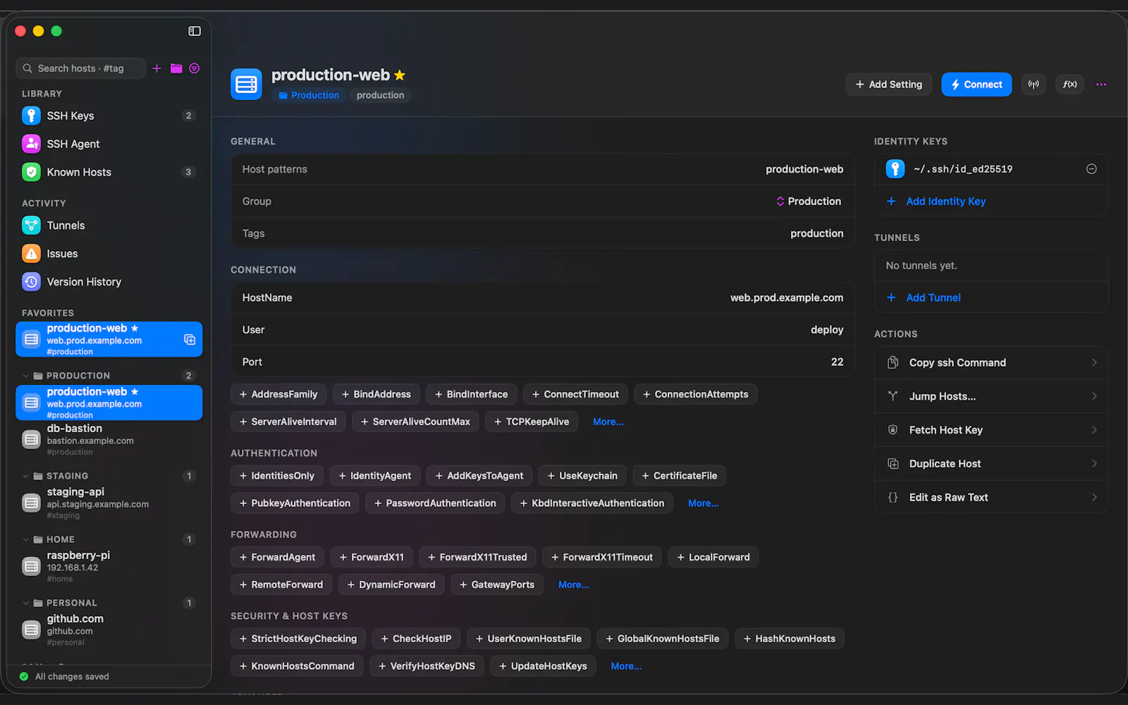 SSH Config Manager screenshot 2