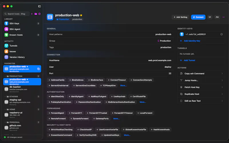 SSH Config Manager screenshot 2