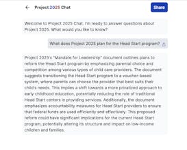 Project 2025 Chat gallery image