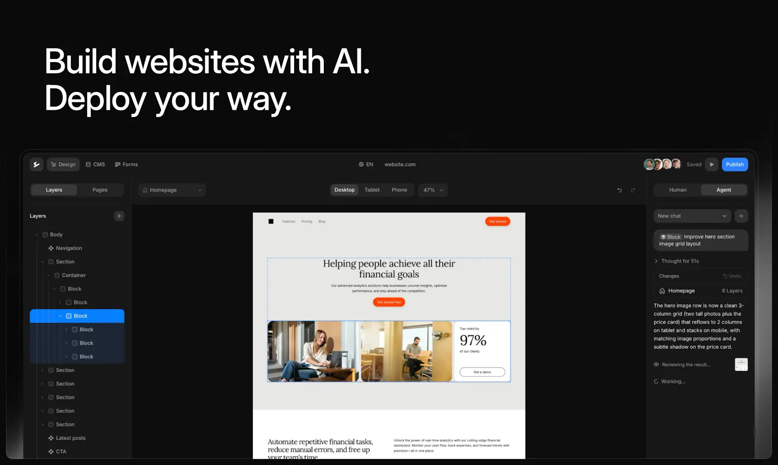 Ycode AI Agents screenshot 1