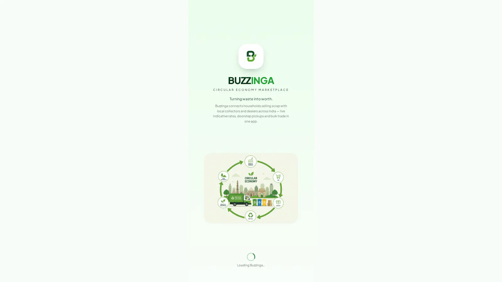 Buzzinga — Circular Economy Marketplace screenshot 1