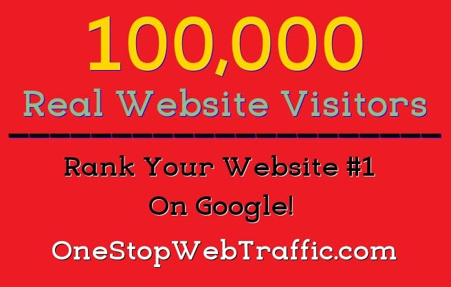 Get 100,000 Real Visitors & Rank #1 media 1