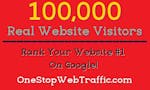 Get 100,000 Real Visitors & Rank #1 image