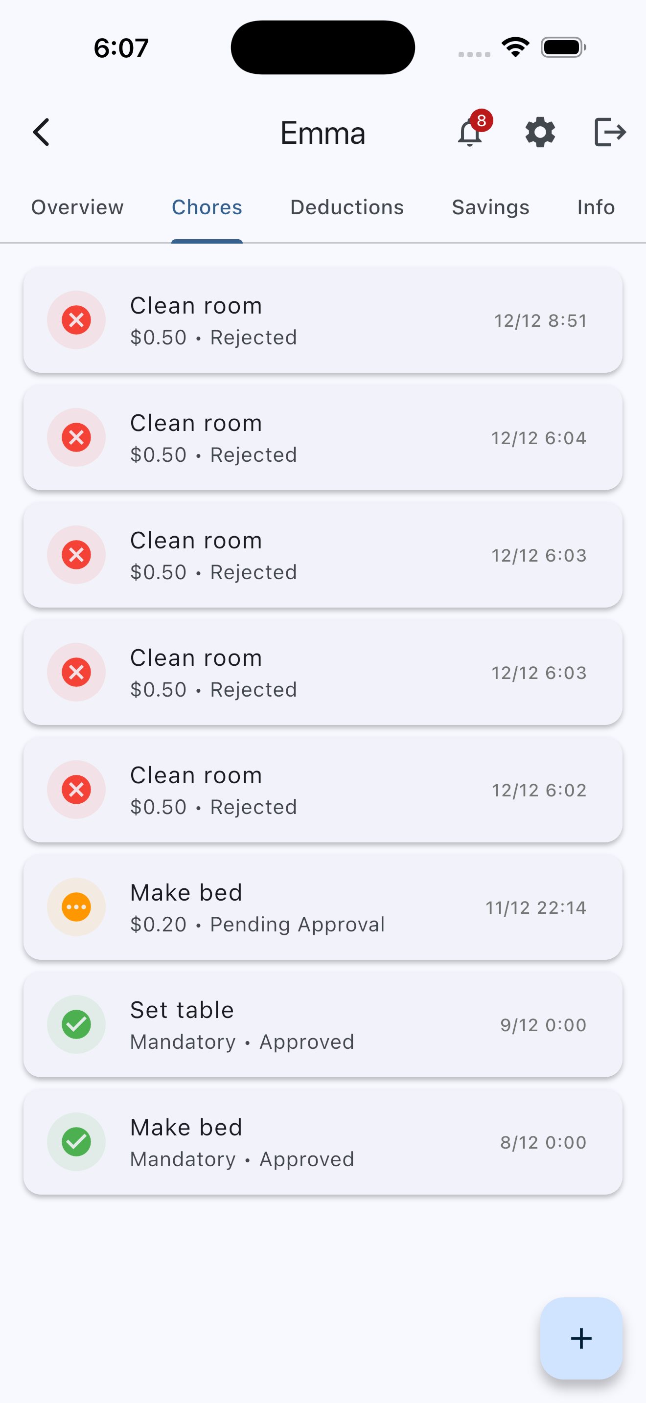 ChoreBucks - Screenshot 5 showing product features and functionality