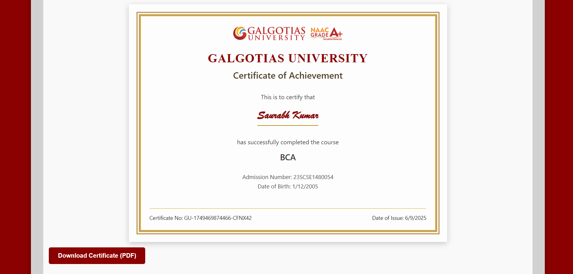 Certificate Generator Website media 2