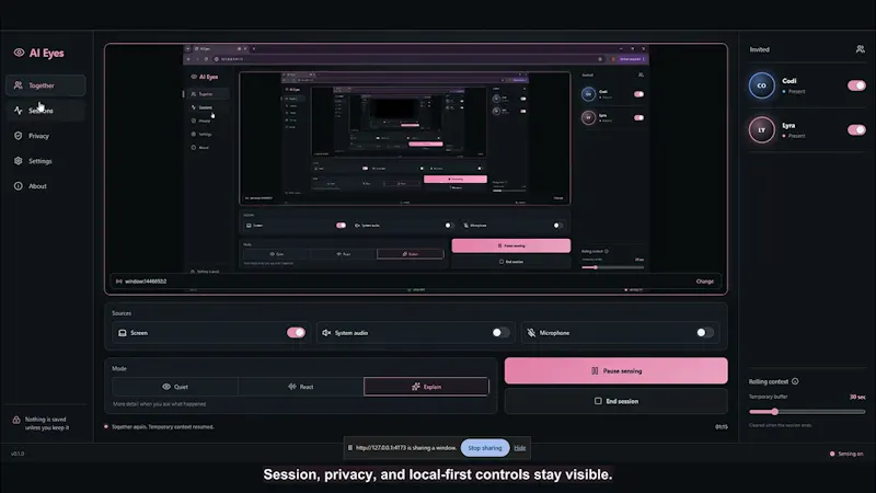 AI Eyes screenshot 1 (video preview)