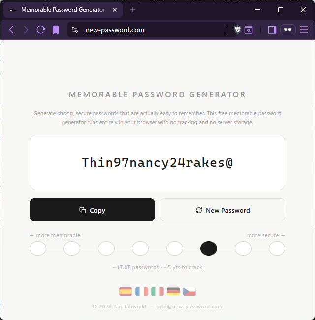 Memorable Password Generator gallery image