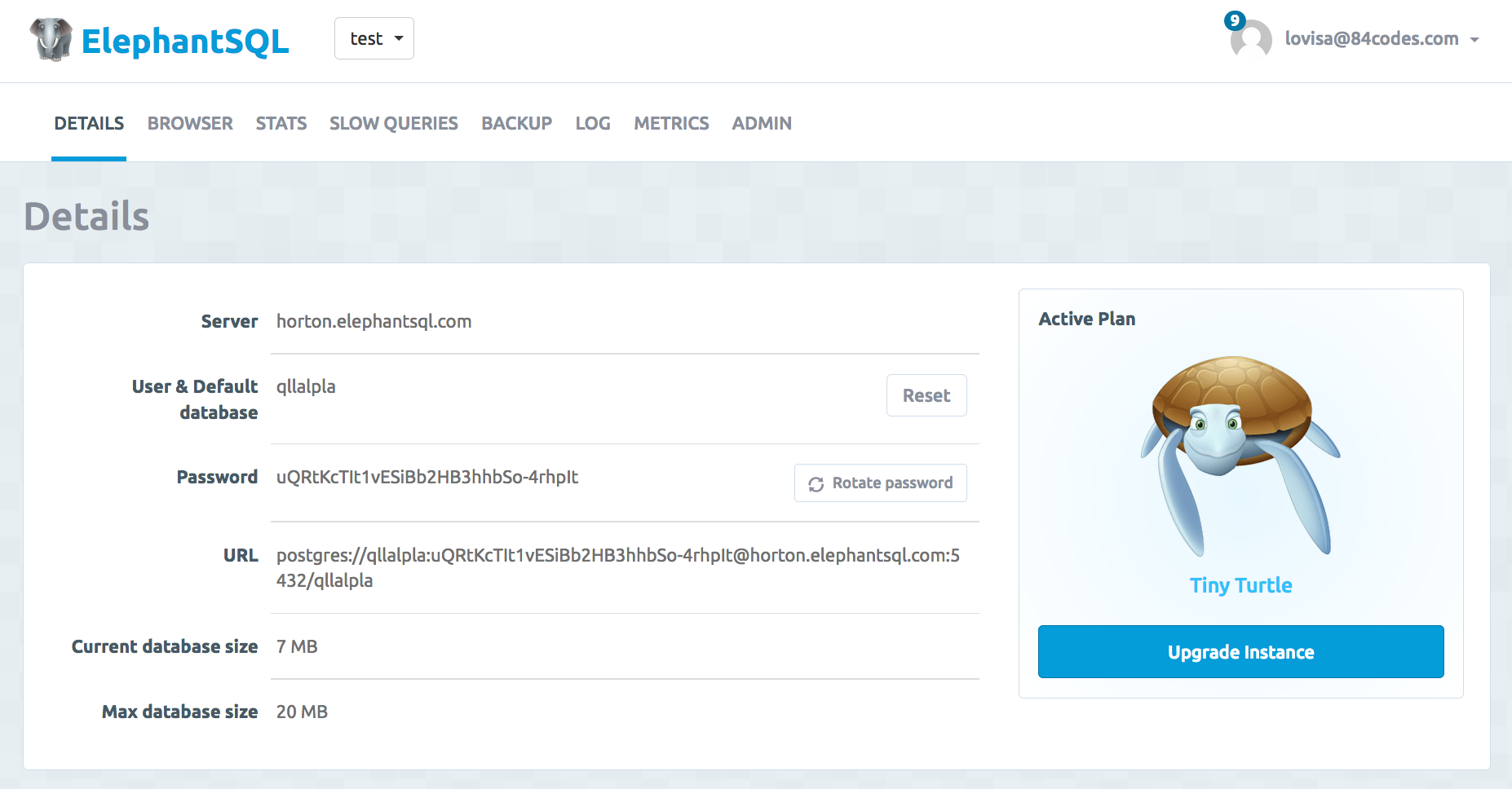 ElephantSQL gallery image