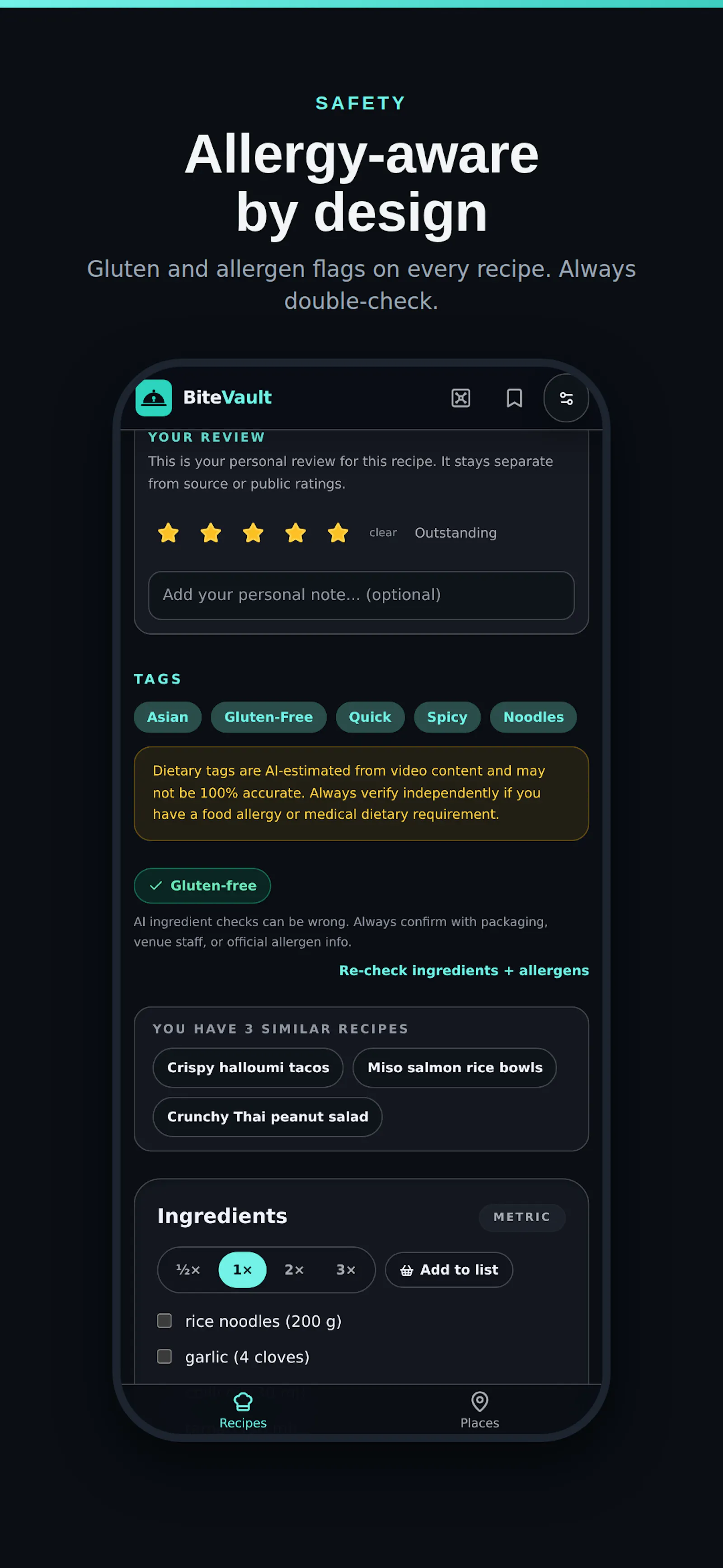 BiteVault screenshot 3