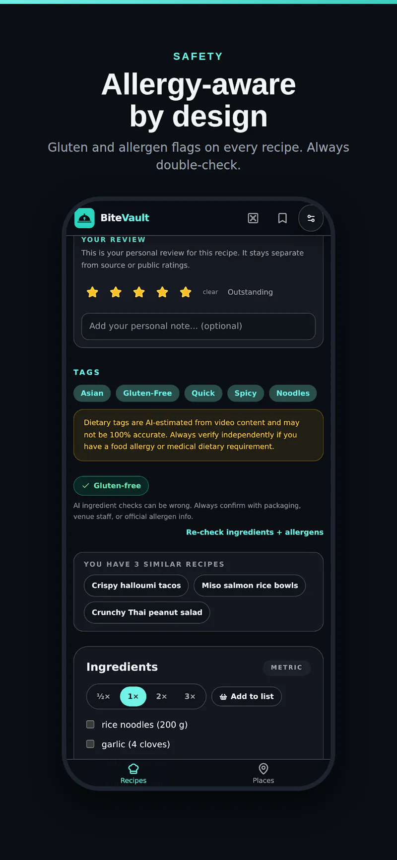 BiteVault screenshot 3
