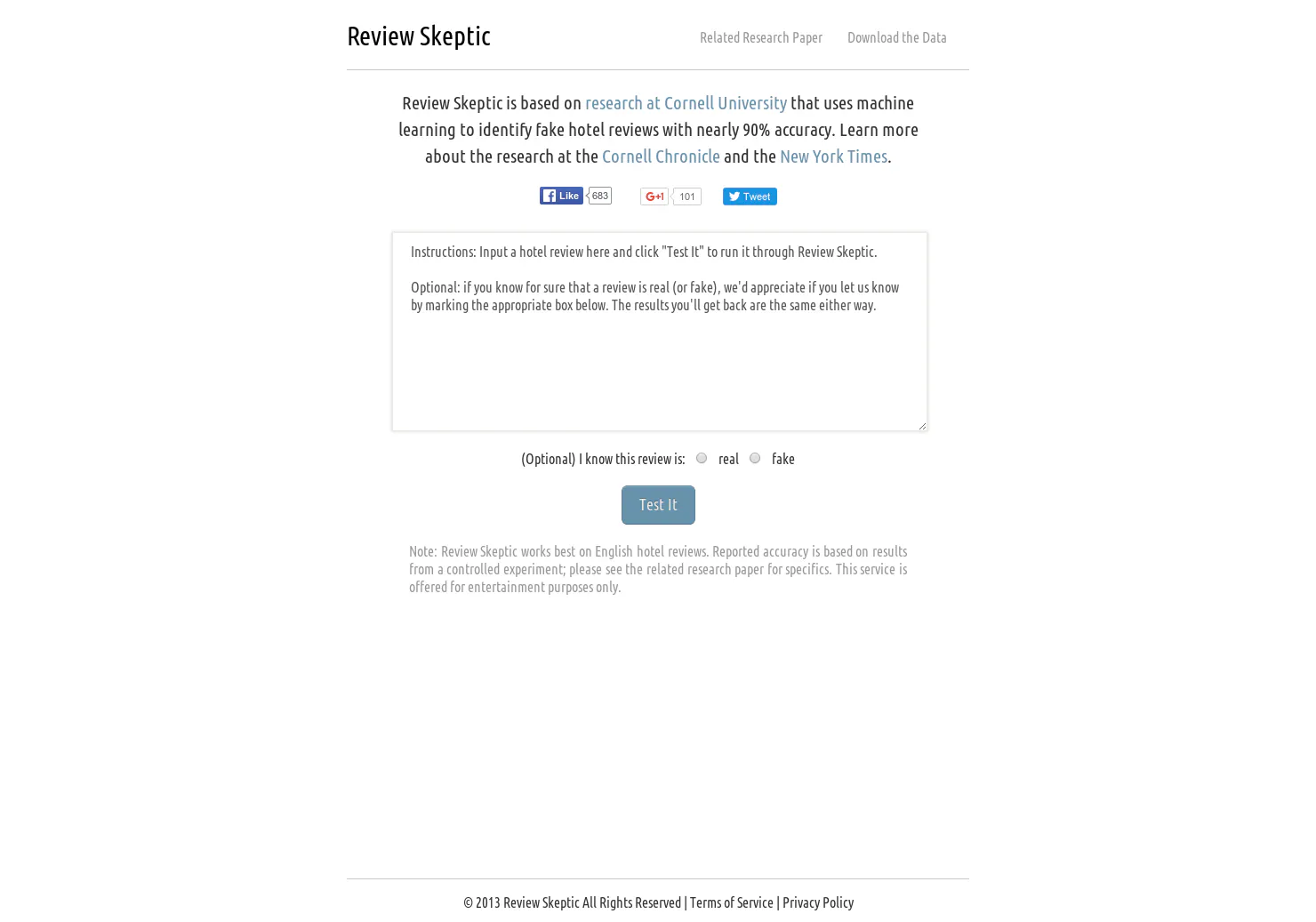 Review Skeptic