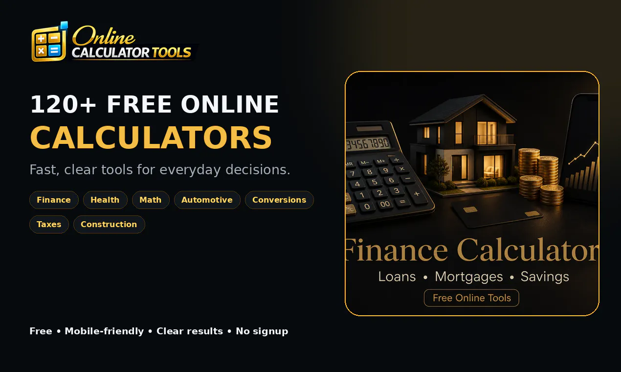 Online Calculator Tools gallery image