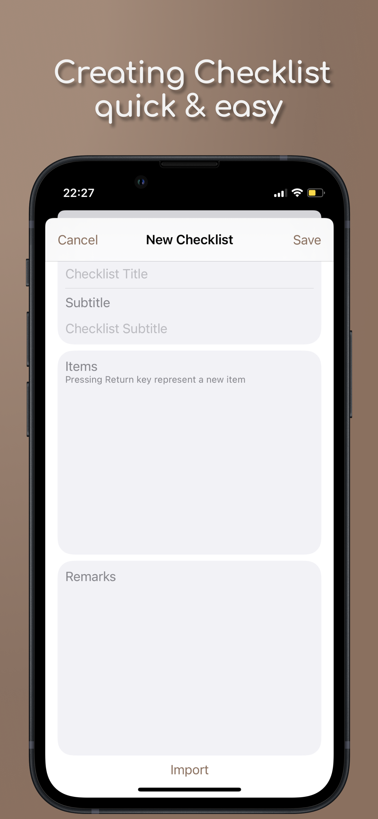 Checklist gallery image