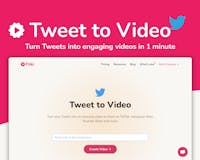 Tweet to Video by Fliki media 1