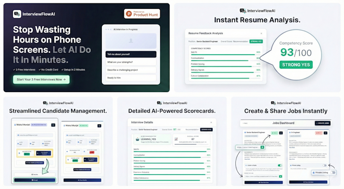 InterviewFlowAI - AI Interviews产品图