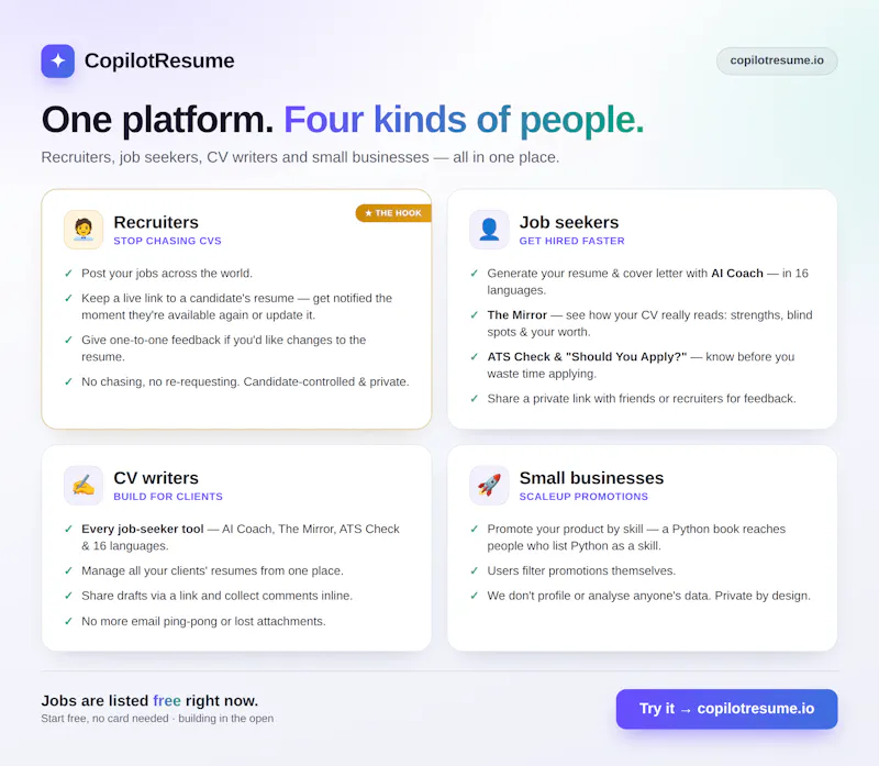 CopilotResume screenshot 1