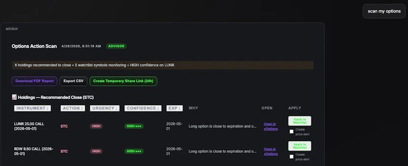 xFinance – xAI Options OS for HNWI screenshot 5