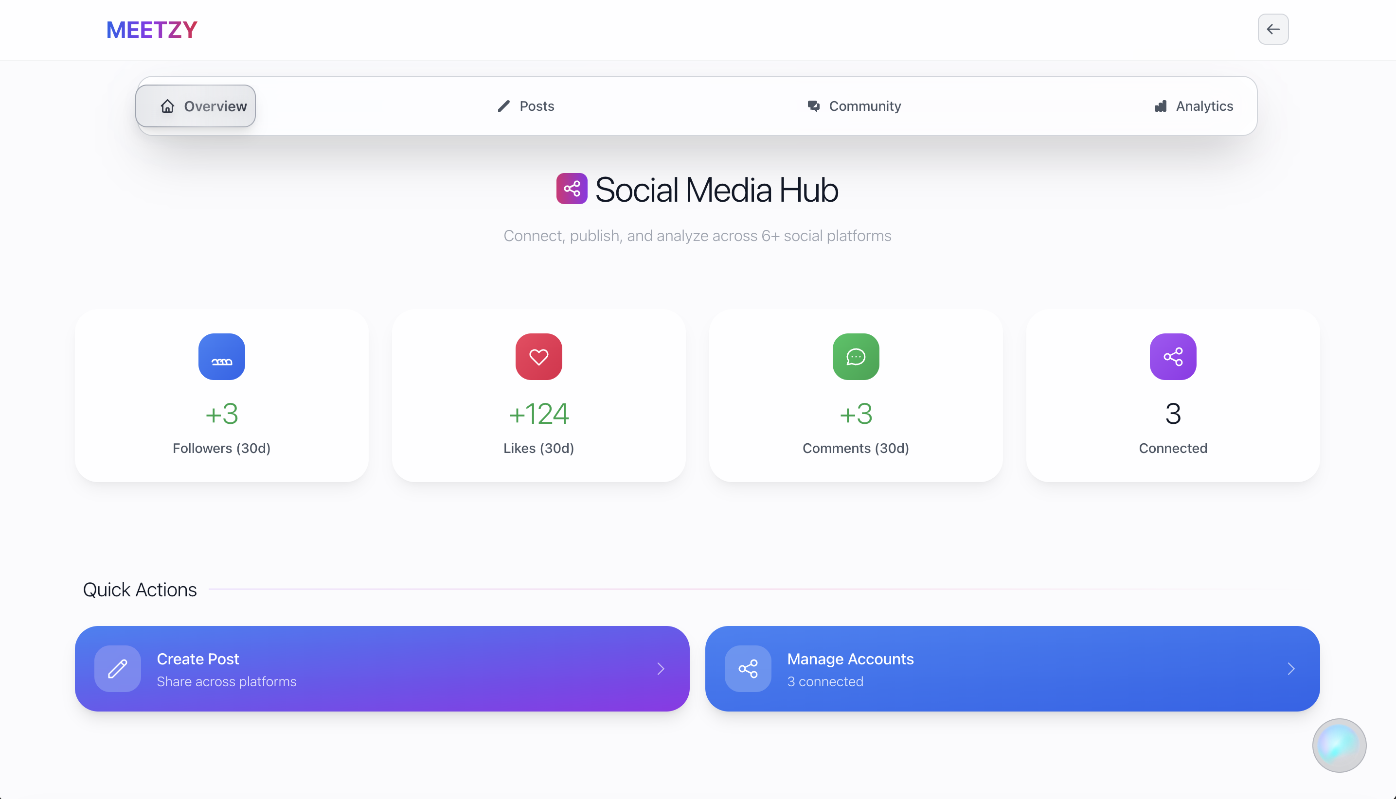 Meetzy - Screenshot 4 showing product features and functionality
