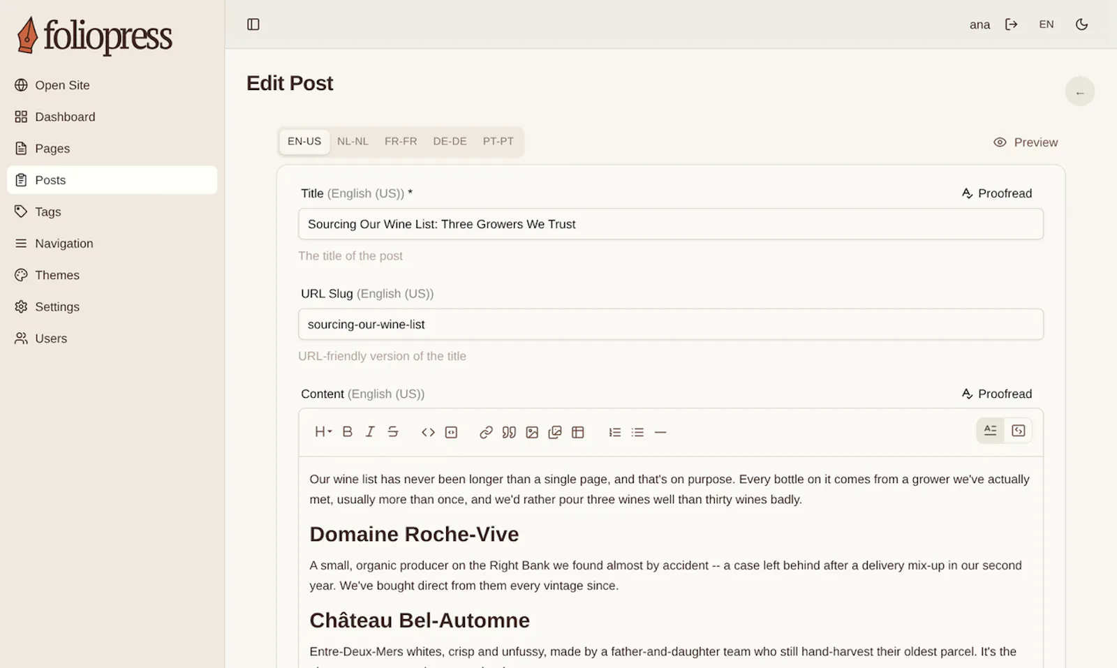 FolioPress screenshot 3