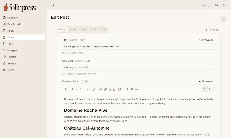 FolioPress screenshot 3