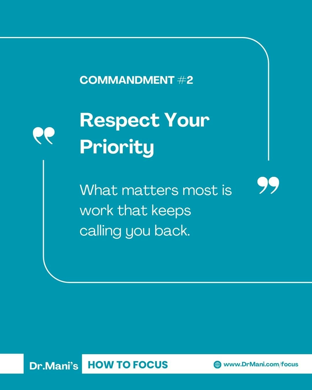 Dr Mani's How To Focus gallery image