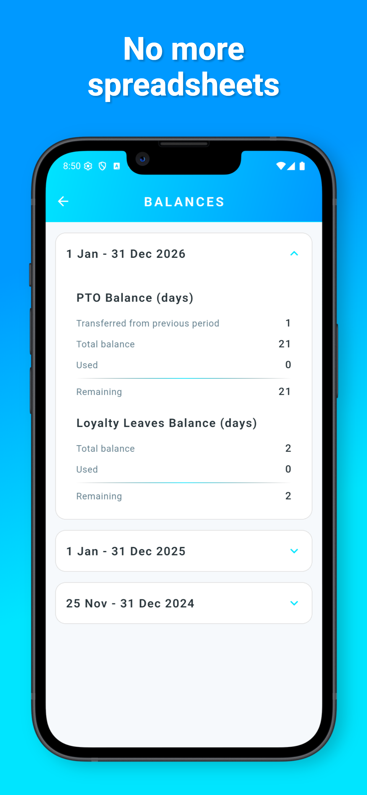 PTO Tracker: Offline Vacation & Leaves gallery image