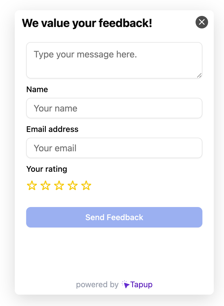 TapUp - Screenshot 2 showing product features and functionality