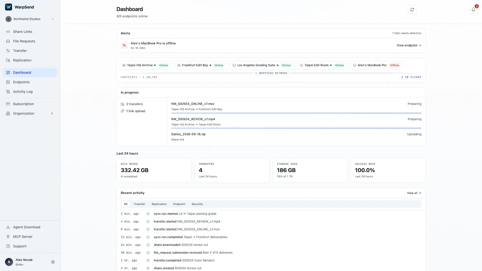 WarpSend screenshot 3