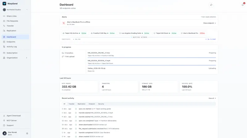 WarpSend screenshot 3