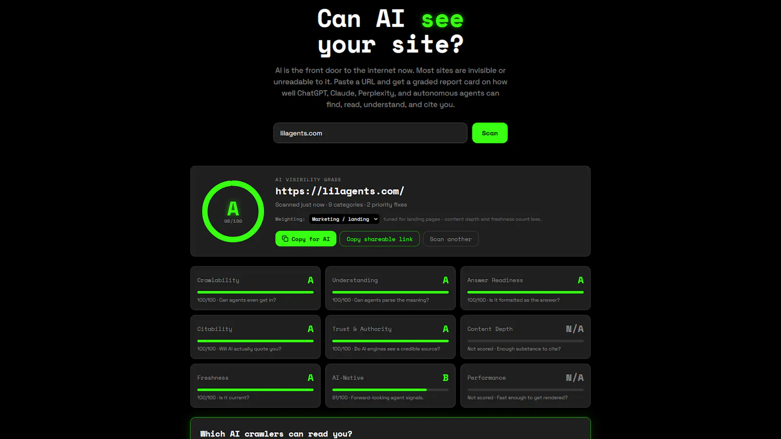 AgentGrade screenshot 1