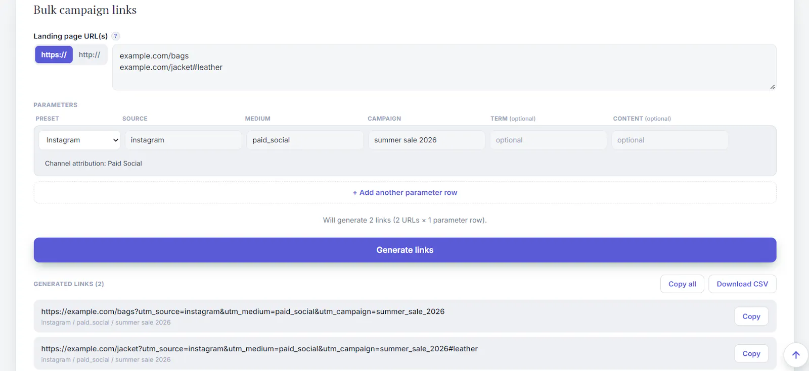 Free Campaign URL Generator screenshot 3